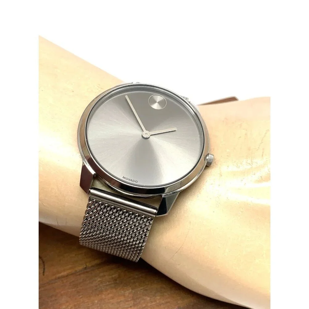 Movado Men's Watch 3600599 Bold Swiss Quartz Gray Dial Gunmetal Steel Band 42mm